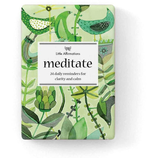 Meditate - 24 affirmation cards + stand
