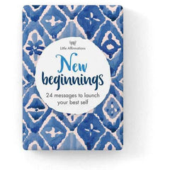 New Beginnings - 24 affirmation cards + stand - Sensory Circle