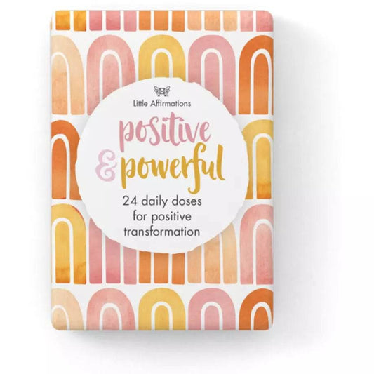 Positive and Powerful - 24 affirmation cards + stand