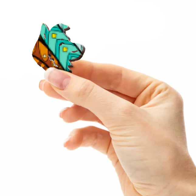 Playful Collie Wooden Puzzle - Sensory Circle