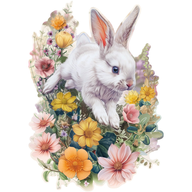 Leaping Rabbit Wooden Puzzle - Sensory Circle