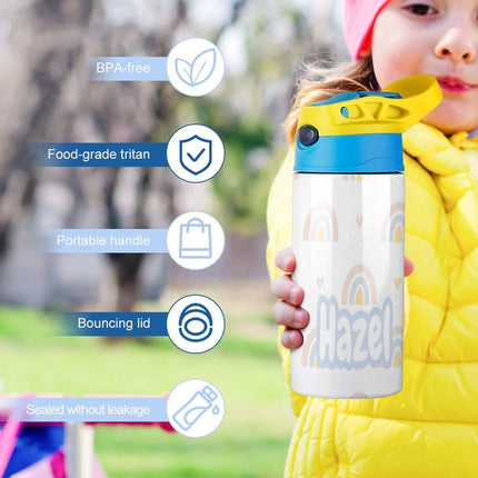 Personalised Kids Water Bottle - Rainbow Timber Tinkers