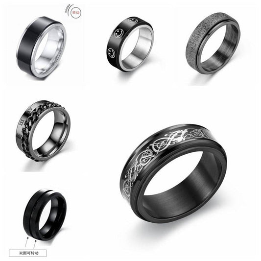 Double Spinner Anxiety Fidget Ring