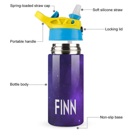 Personalised Kids Water Bottle - Galaxy Timber Tinkers
