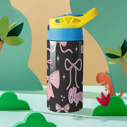 Personalised Kids Water Bottle - Bow Timber Tinkers
