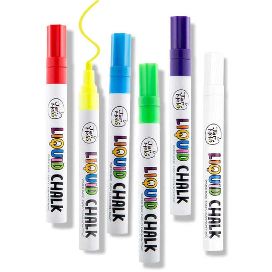 Liquid Chalk Markers - 6 Colours