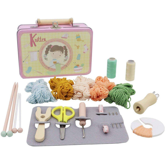 Calm & Breezy Knitting Kit In Tin Case Craft Kit