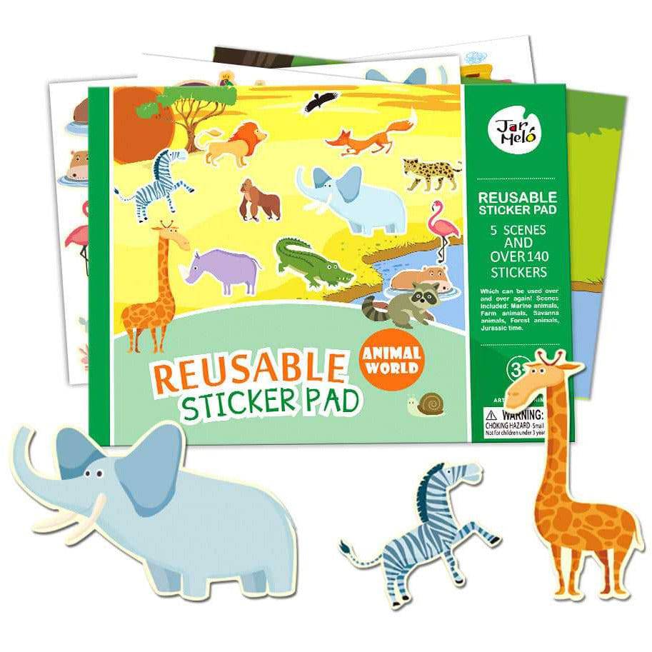 Reusable Sticker Pad Set - Animal World - Sensory Circle