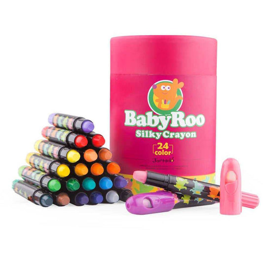 Silky Washable Crayon - Baby Roo 24 Colours