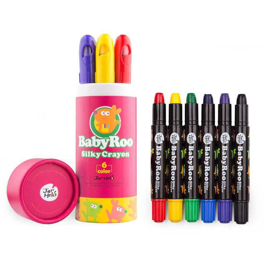 Silky Washable Crayon - Baby Roo 6 Colours