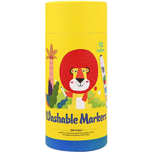 Special Round Tip Washable Marker - 12 Colours