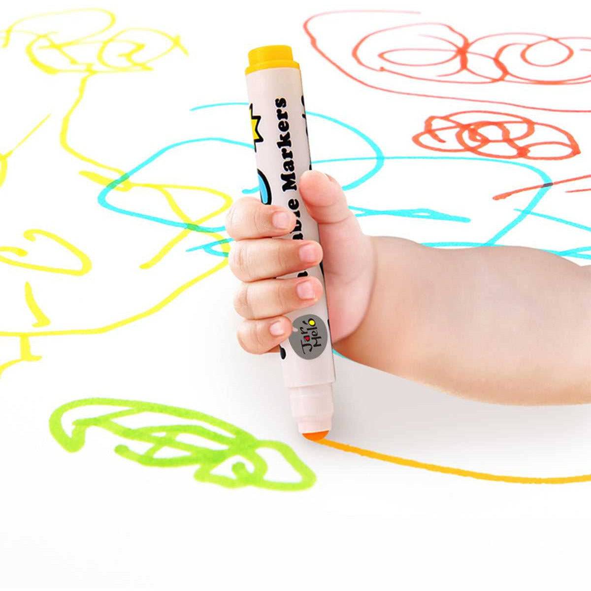 Special Round Tip Washable Marker - 12 Colours - Sensory Circle