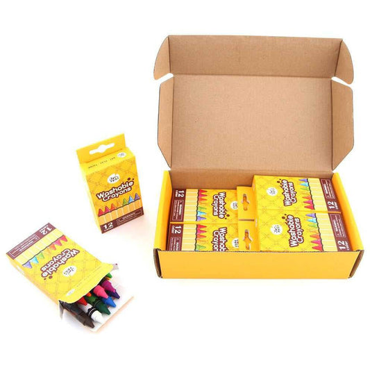 Washable Crayons - Bulk Set 12 -8 Packs