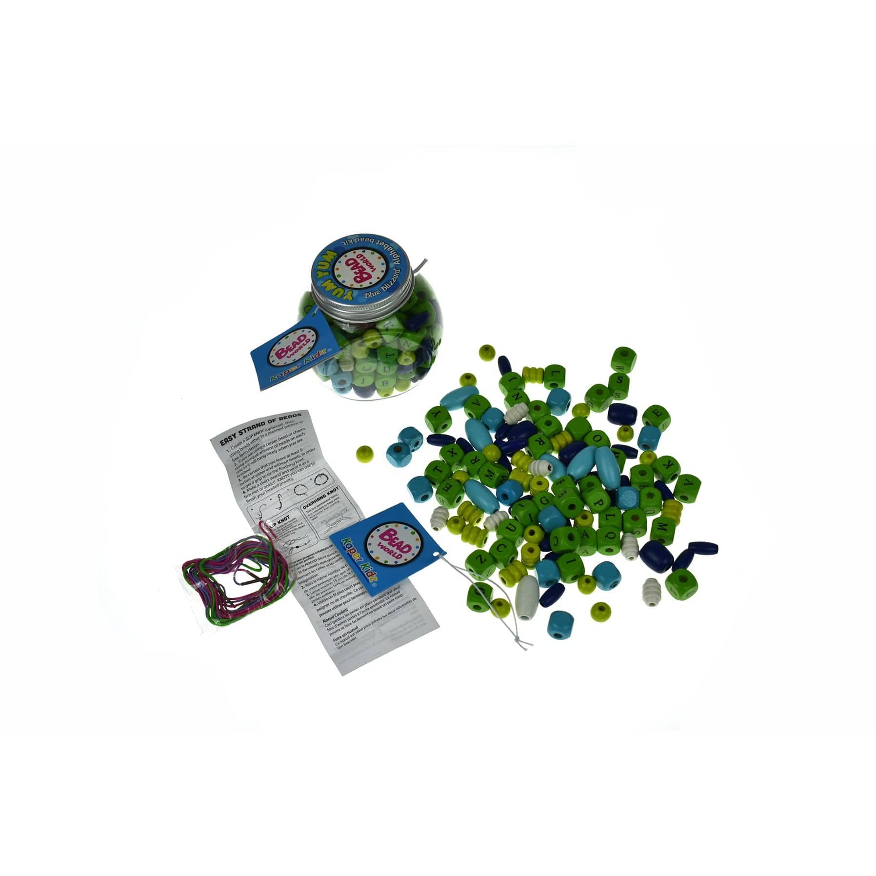 Yum Yum Blue Blizzard Alphabet Bead Craft Kit - Sensory Circle