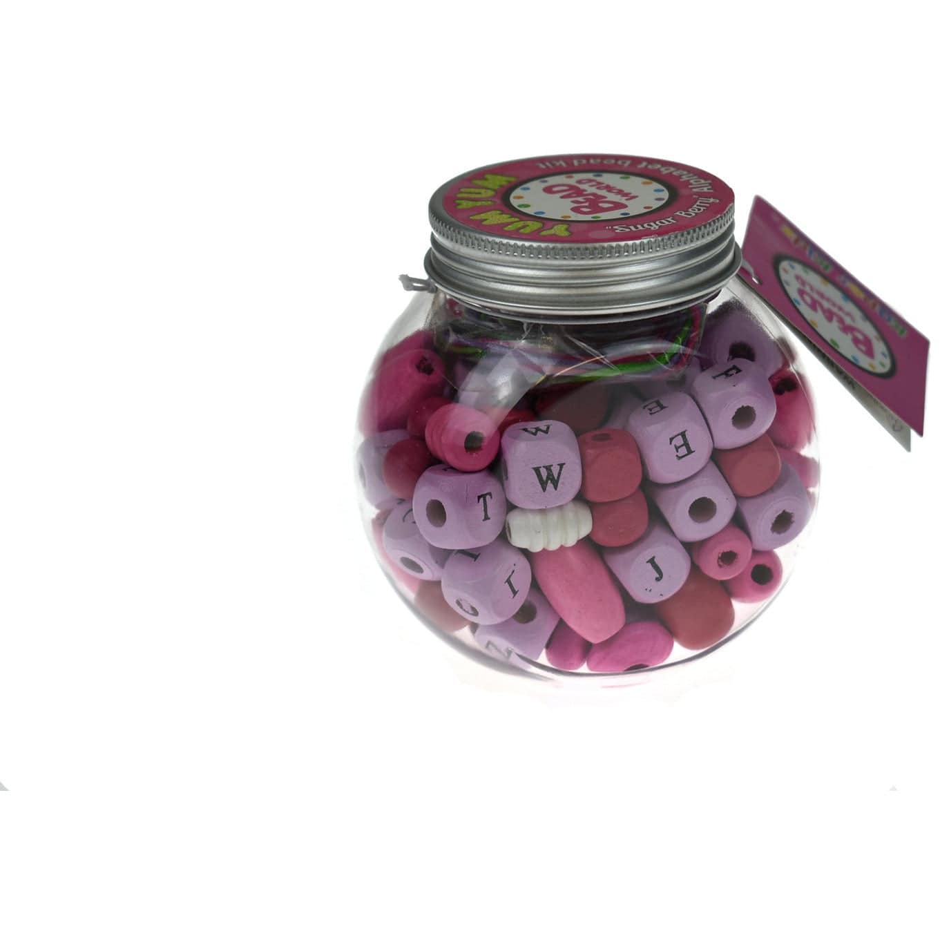 Yum Yum Pink Sugar Berry Alphabet Bead Craft Kit - Sensory Circle