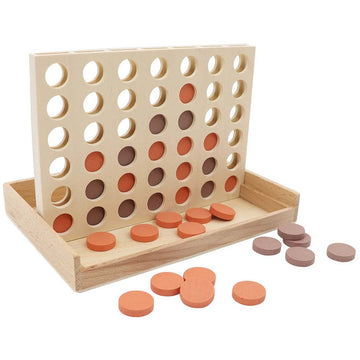 Calm & Breezy Wooden 4 In A Row Game Terracotta - Sensory Circle