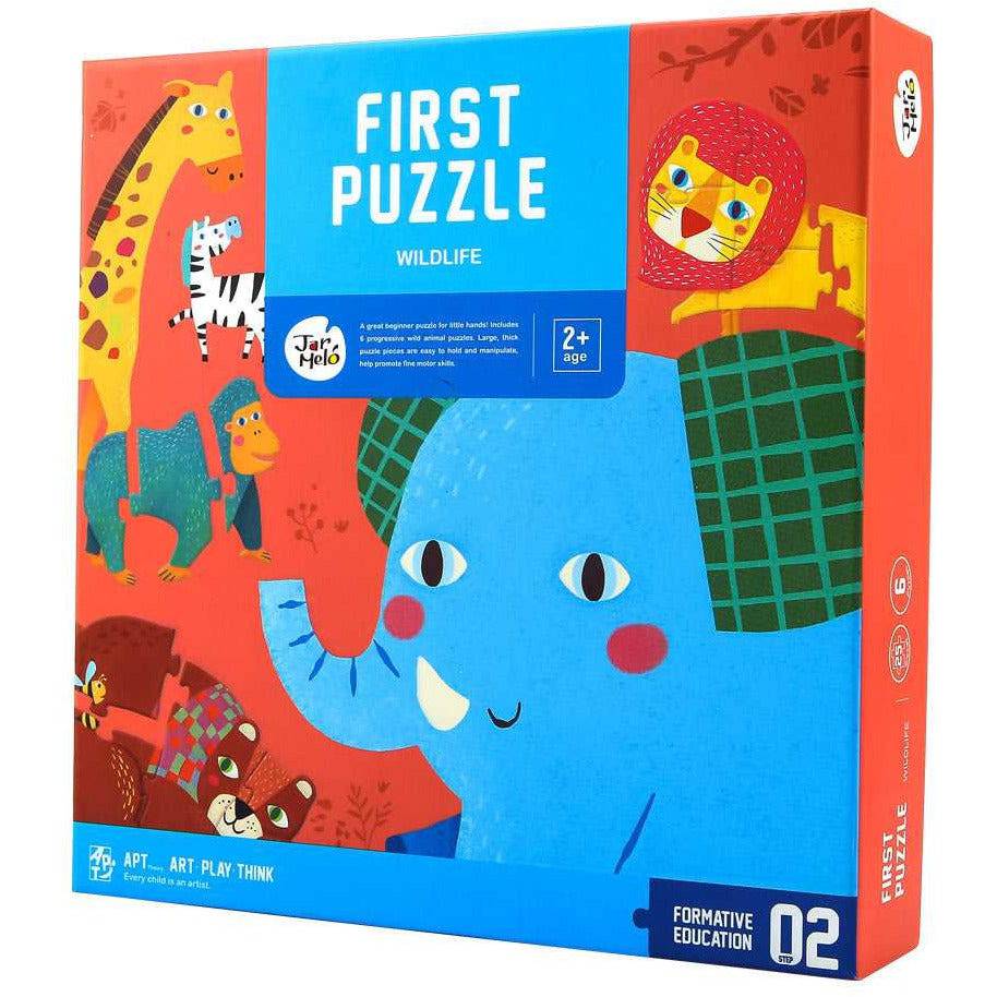 First Puzzle - Wildlife Jigsaw Puzzle - Sensory Circle