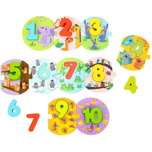 Number Puzzle In Carry Box