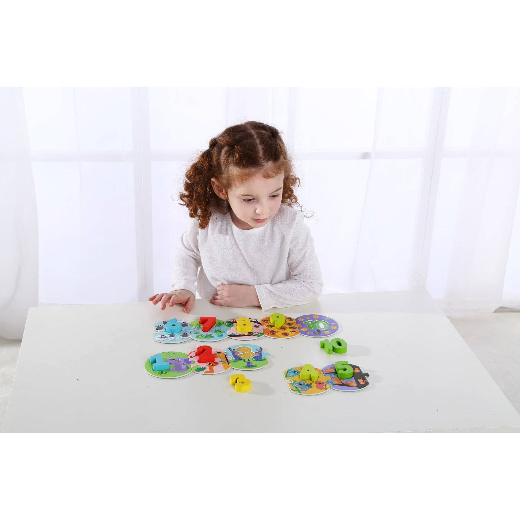 Number Puzzle In Carry Box - Sensory Circle
