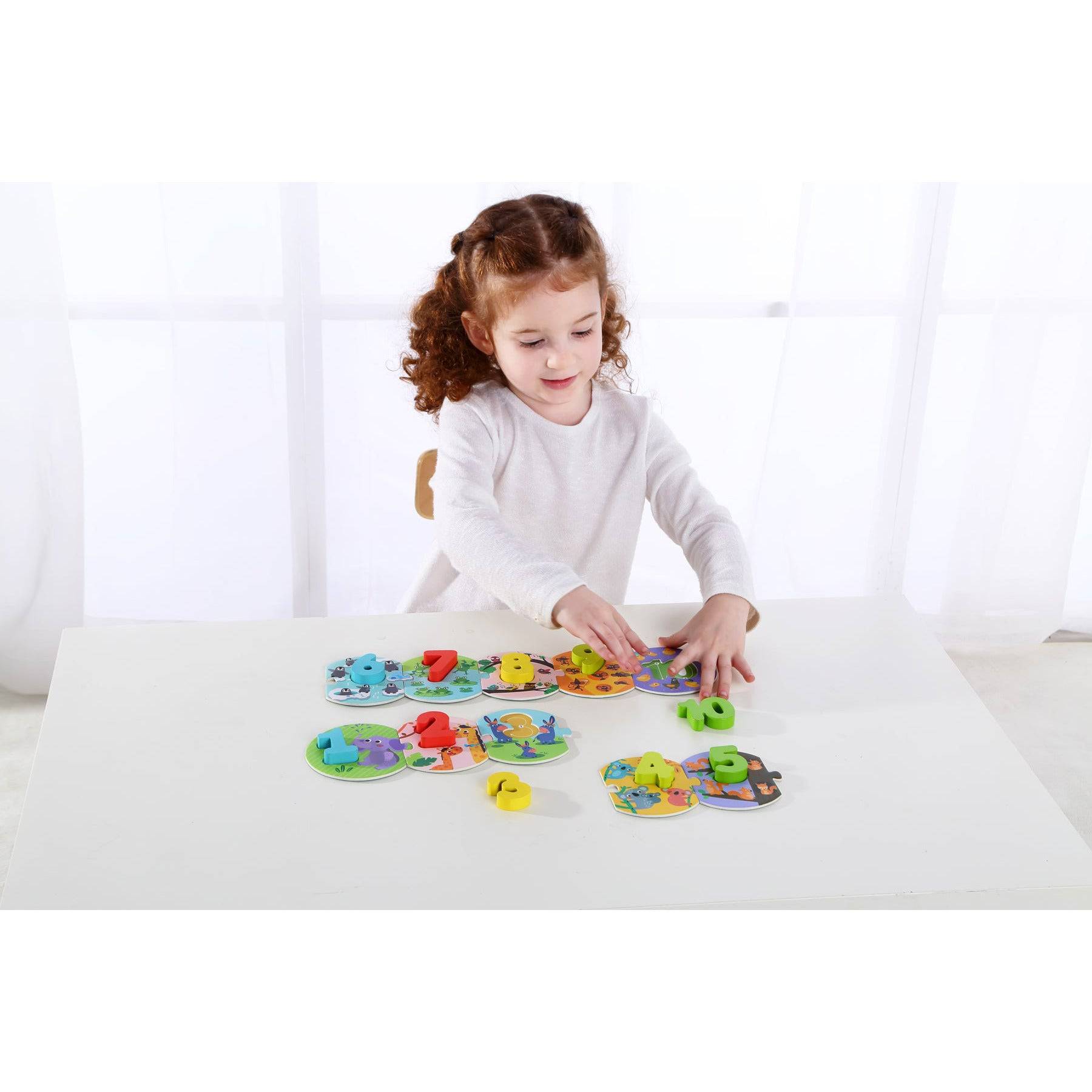 Number Puzzle In Carry Box - Sensory Circle