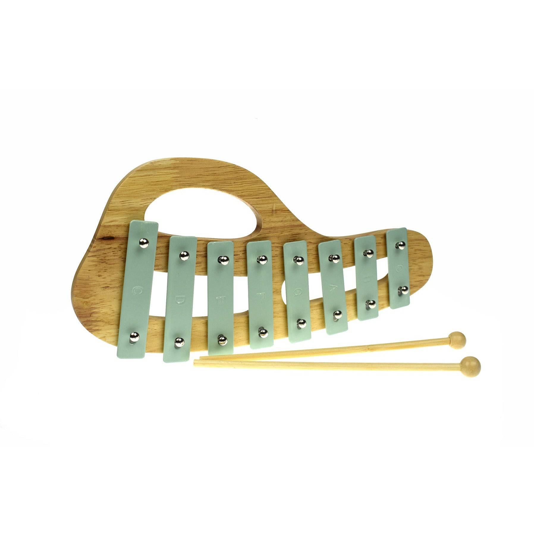 Classic Calm Wooden Xylophone Spring Green - Sensory Circle