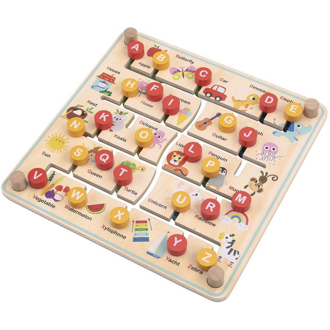 Alphabet & Farm Matching Maze Board - Sensory Circle