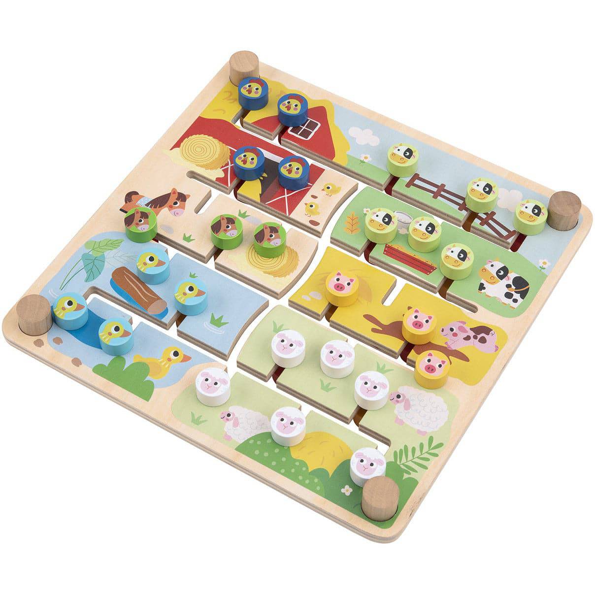 Alphabet & Farm Matching Maze Board - Sensory Circle