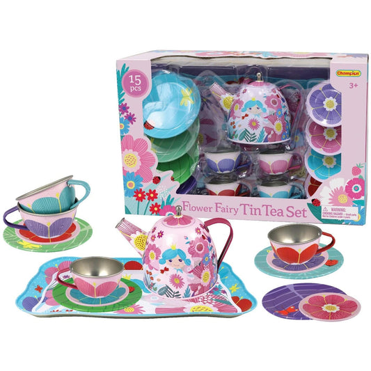 Flower Fairy Tin Tea Set 15Pcs