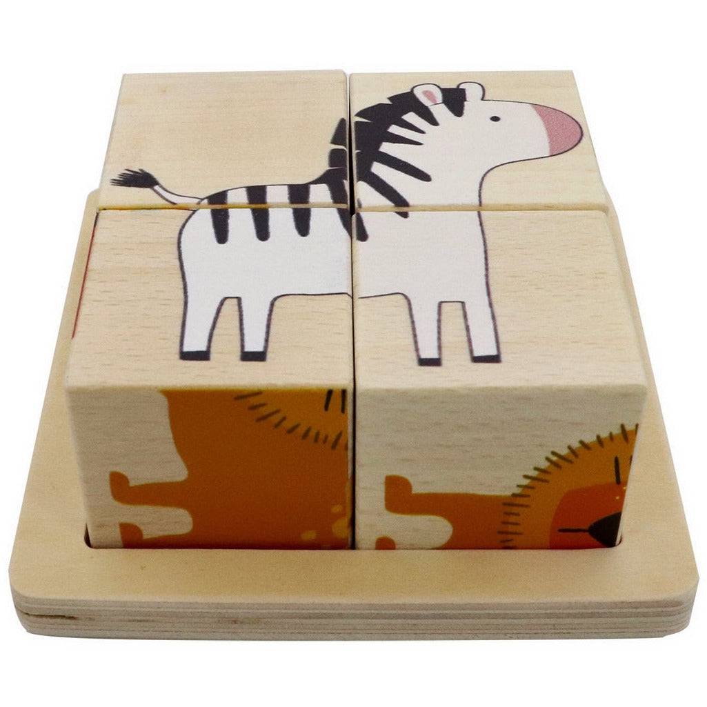 Wooden Block Puzzle Jungle Animal - Sensory Circle
