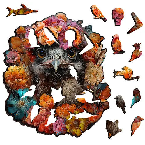 Emu Wooden Puzzle - Sensory Circle