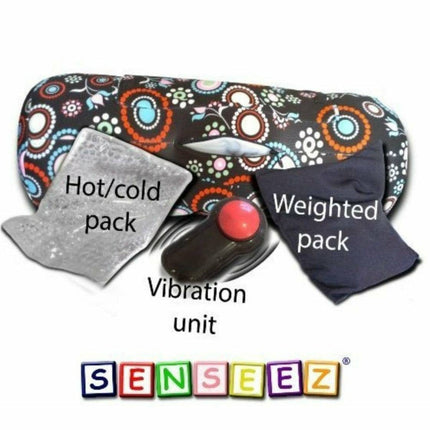 Senseez vibrating cushion - Adaptable Flower with hot/cold pack, weighted pack, and handheld vibration unit for sensory support