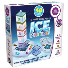Ice Cubed educational puzzle game with colorful number cubes, designed to support focus and learning for all ages.