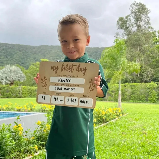 First Day of School Board - Whiteboard Timber Tinkers