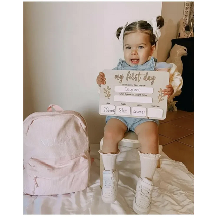 First Day of School Board - Whiteboard Timber Tinkers