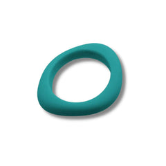 Organic Bangle in turquoise designed as a sensory fidget to help calm, connect and support families.