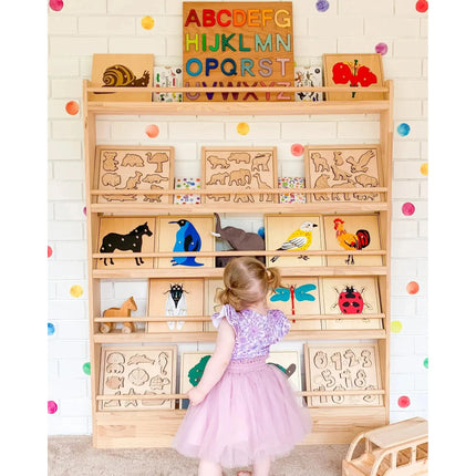 Front Facing Bookshelf with 5 Tier - SolidWood