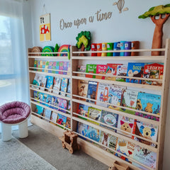 Front Facing Bookshelf with 5 Tier - SolidWood JoyKids