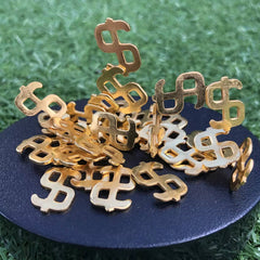 Magnetic Desk Sculptures - Dollar Sign in gold tones, designed to calm and focus, helping families thrive with support.