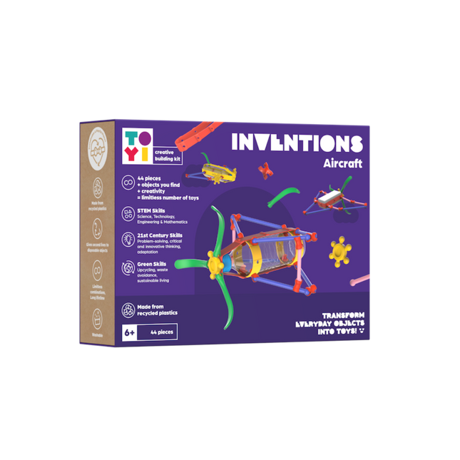 Aircraft Invention Building Kit - Toyi TINNITOTS
