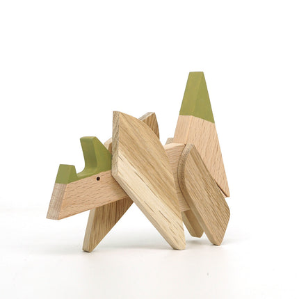 Wooden Magnetic - Triceratops Puzzle Toy - Sensory Circle