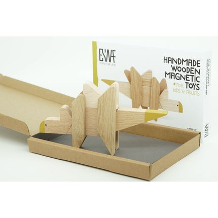 Wooden Magnetic - Stegosaurus Puzzle Toy - Sensory Circle