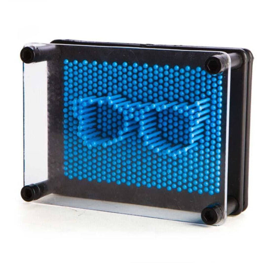 Blue Neon Pin Art