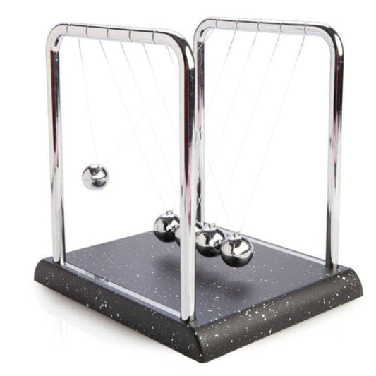 Extra Large Newton's Cradle with Marble-look Base