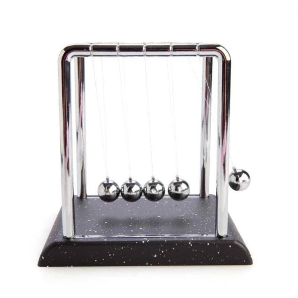 Small Newton's Cradle with Marble-look Base - Sensory Circle