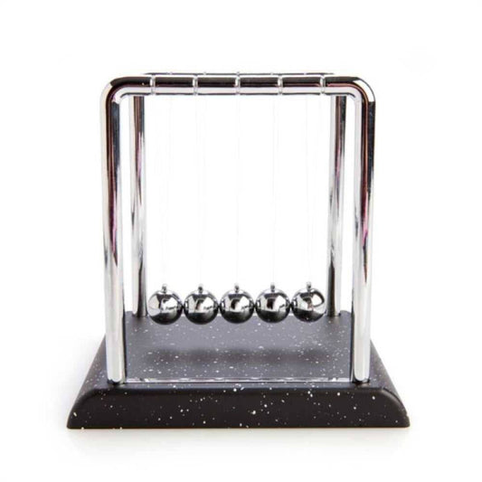 Small Newton's Cradle with Marble-look Base
