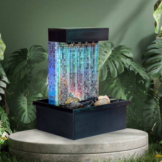 LED Disco Back Drop Water Feature Fountain