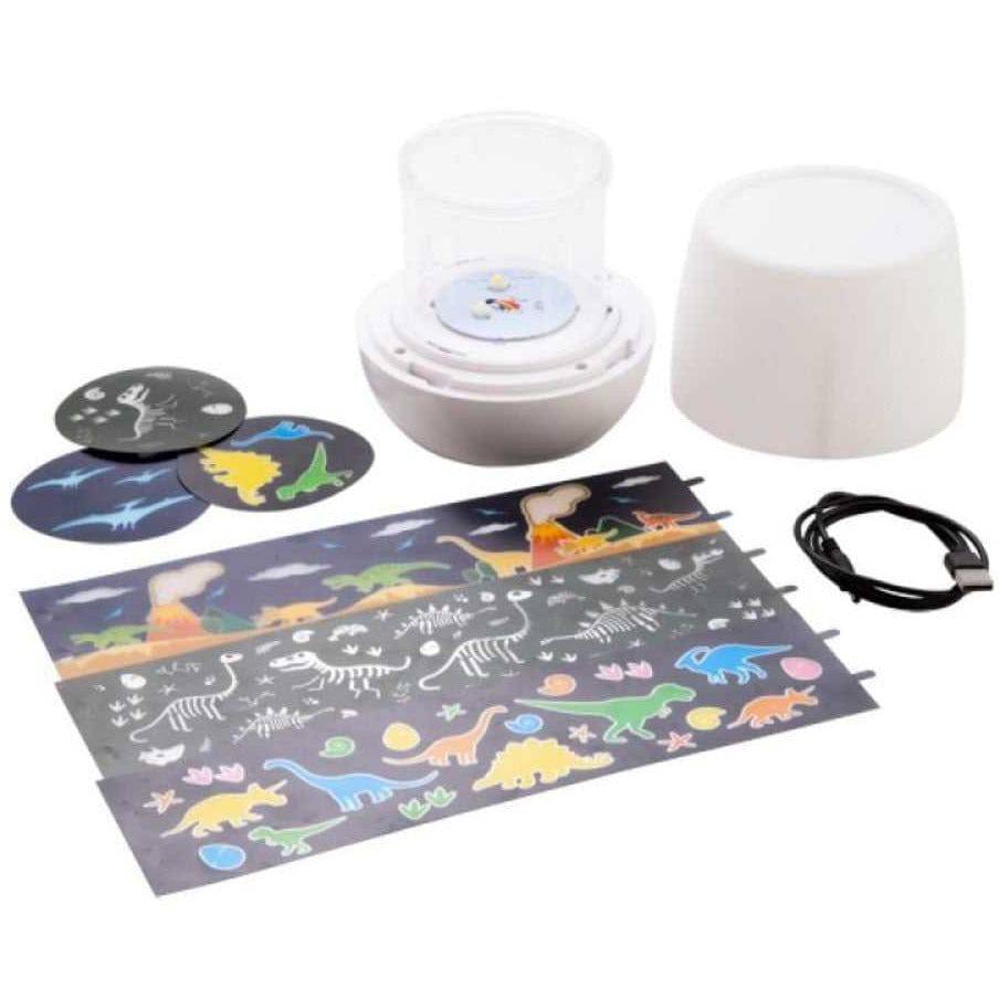 Lil Dreamers Lumi-Go-Round Dino Rotating Projector Light - Sensory Circle