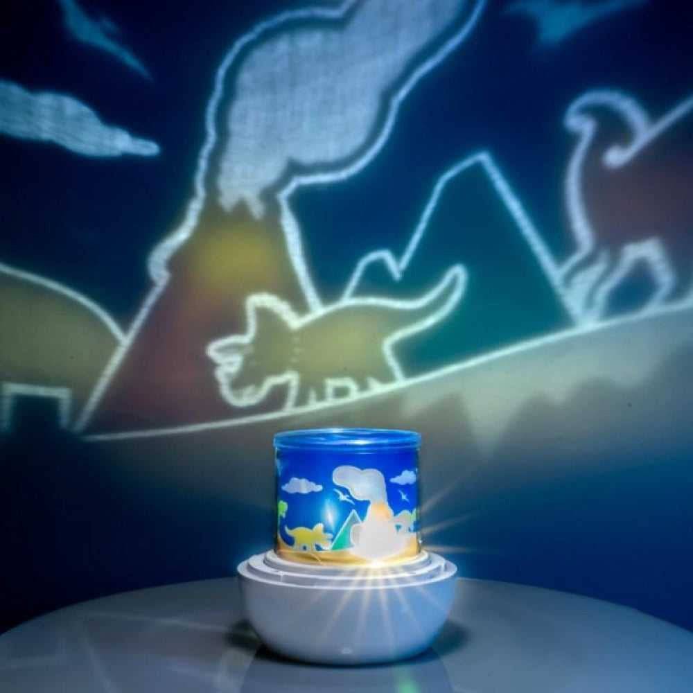 Lil Dreamers Lumi-Go-Round Dino Rotating Projector Light - Sensory Circle