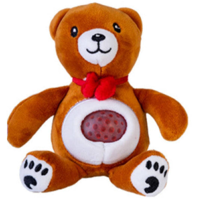 Jellyroos Teddy Bears soft brown plush with a textured squishy belly, helping families thrive with tools to calm, connect and support