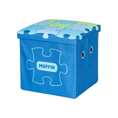 Sensory Floor Tiles Storage Box with puzzle design, ideal for organizing sensory and educational toys safely at home.